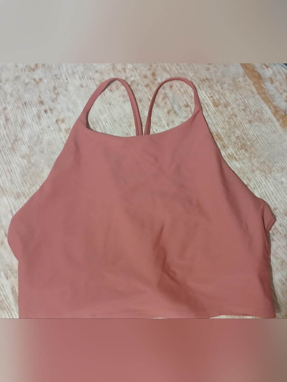 Old Navy Active Powersoft Cropped Top With Bult In Bra Mauve Size XXL